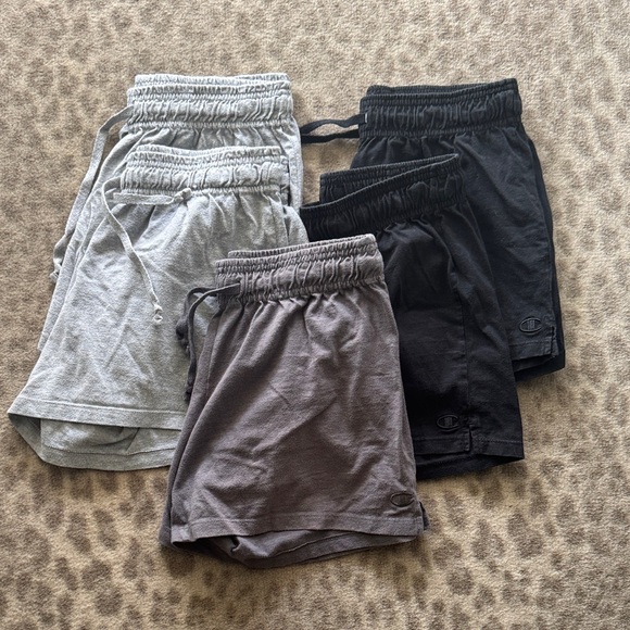 Champion Black, Gray, and Dark Gray Shorts Trio - Picture 1 of 3